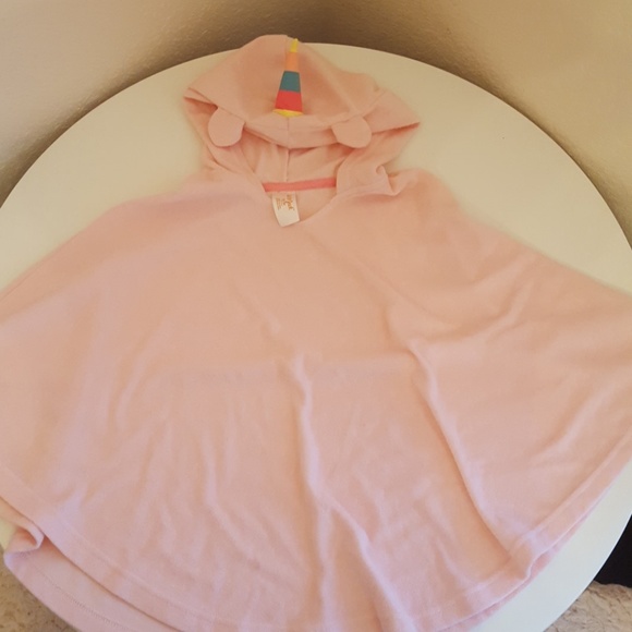 QtGirl Cover Up for Girls Hooded Terry Cloth Cover Ups Swimsuit Cover Ups Bathing Suit with Zipper for Girl Kids Rainbow
